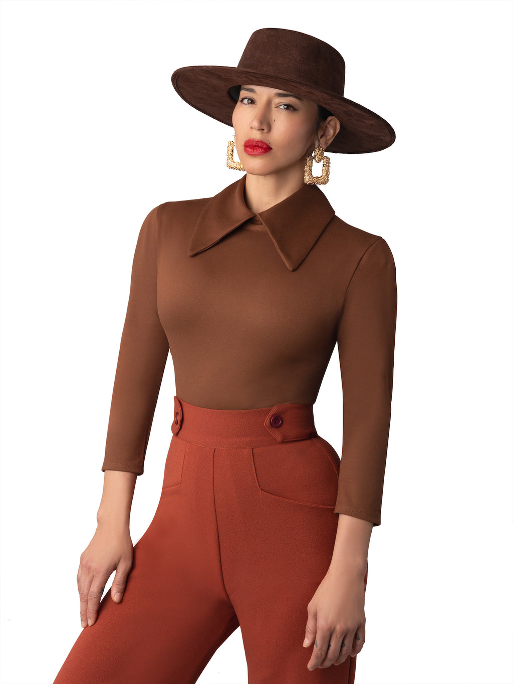 Long Sleeve Crop Top + Belted Pencil Skirt – StylePantry