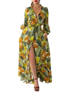 "Acacia" Print Maxi Dress
