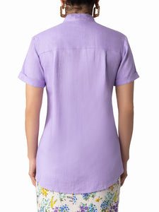 "Orchid" Lilac Button Down Top