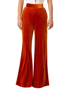 “Octavia” Copper High Waist Pants