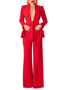 "Honor" Unlined Red Blazer