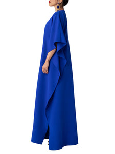 "Damson" Blue Maxi Kaftan Dress