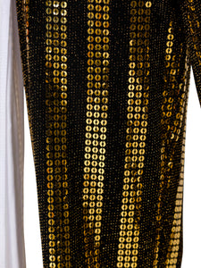 "Star" Gold and Black Jumpsuit
