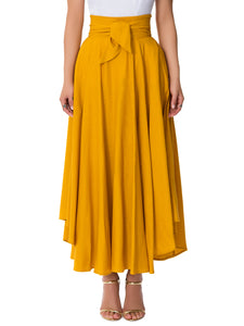 "Hollywood" Mango Belted Midi Skirt