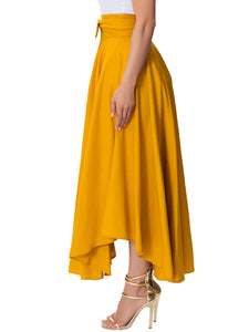 "Hollywood" Mango Belted Midi Skirt