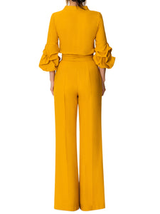 "Melrose" Mango Button-Down Jumpsuit