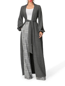 "Tinsley" Grey Sweater Duster
