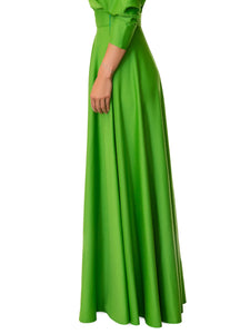 "Shannon" Forest Green Maxi Skirt