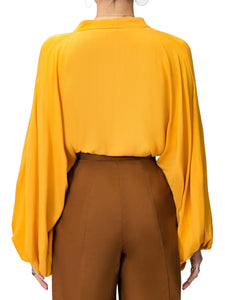 "Nora" Mustard Bell Sleeve Bodysuit