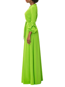 "Queen" Lime Maxi Dress