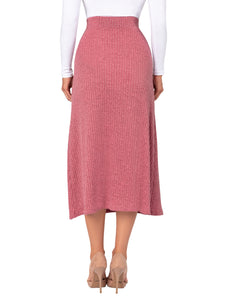 "Kathleen" Mauve A-Line Skirt
