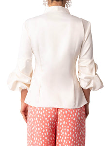 “White Sands” Ivory Button Down Shirt