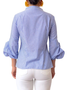 "Yẹmí" Stripe Button Down Shirt