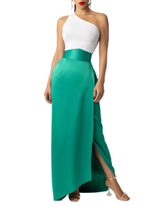 "Blaire" Green Maxi Skirt