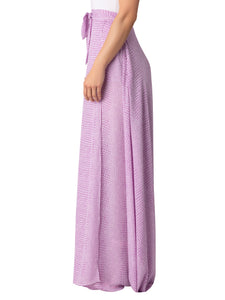“Luciana” Lilac Wrap Maxi Skirt