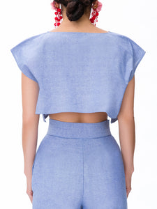 "Cape Town" Chambray Crop Top
