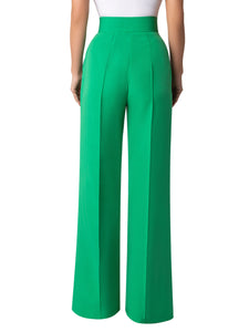“Bailey” Green Pintucked Pants