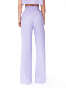 "Tahiti" Lavender High Waist Pants